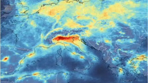 ESA image showing Italian smog